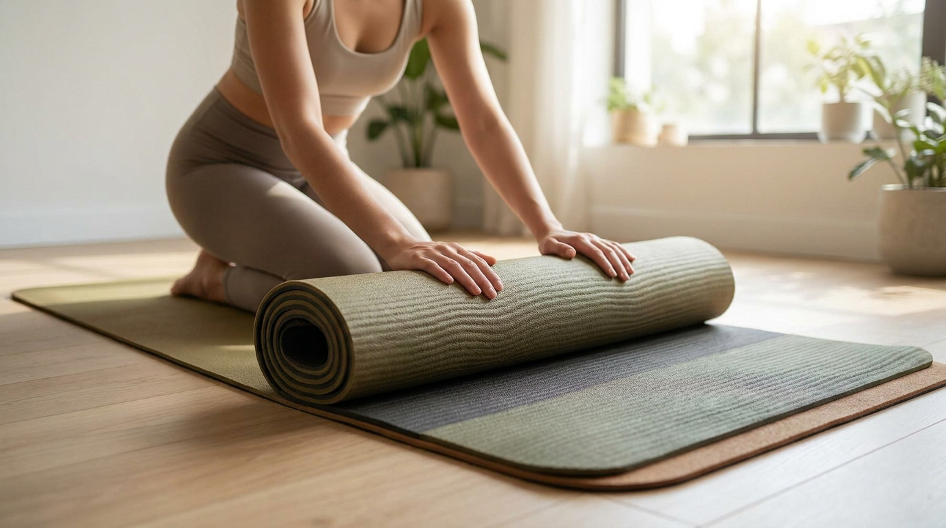 Choosing the ideal yoga mat for joint support and grip