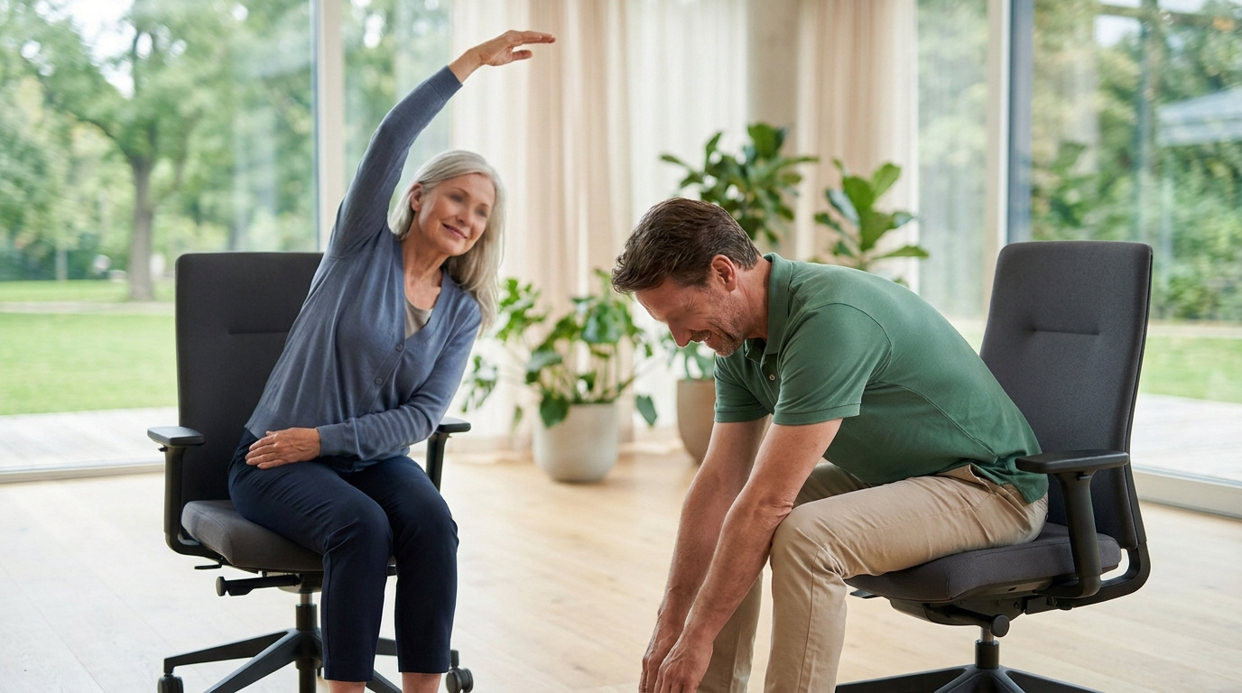 Improving wellness with chair yoga for mobility and health