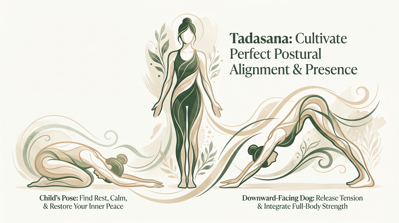 Yoga practitioner demonstrating alignment in foundational poses